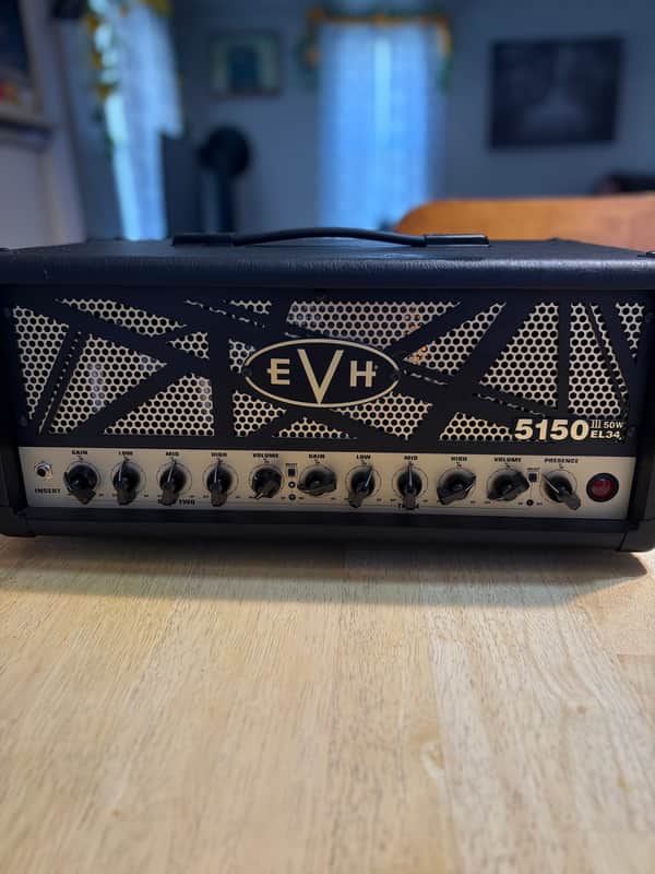EVH 5150 III EL34 3-Channel 50-Watt Guitar Amp Head 2017 - Present - Black image 1