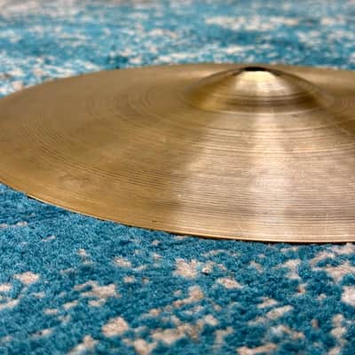 PAPER THIN 14” 1950s Small Stamp Zildjian A VINTAGE Hihats 688g 870g image 8