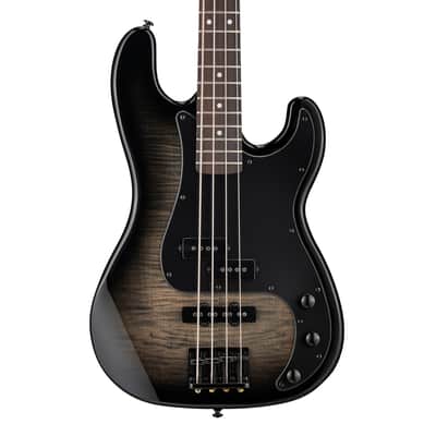 ESP LTD Surveyor-204DX Bass Guitar - Black Burst - B-Stock