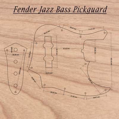 Fender Jazz Bass Guitar Control Plate | Custom Wood Engraved image 4