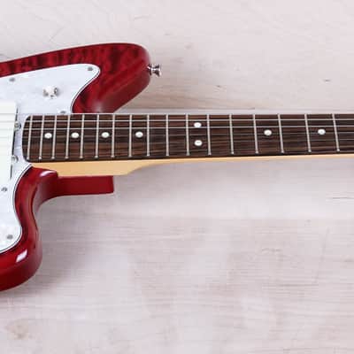 Fender 2024 Collection MIJ Hybrid II Jazzmaster 2024 Red Quilt Beryl QMT Japan w/ Bag image 3