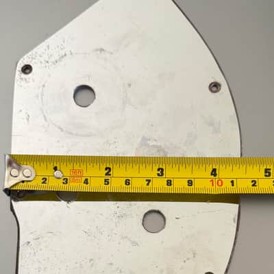 Unknown Bass metallic mirror style pickguard probably Japanese [9,5” by 4,5”] image 7