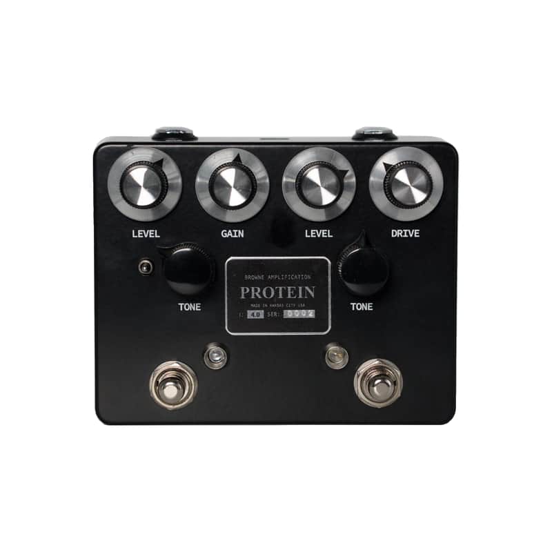 Browne Amplification Protein V4 Dual Overdrive Pedal, Black image 1
