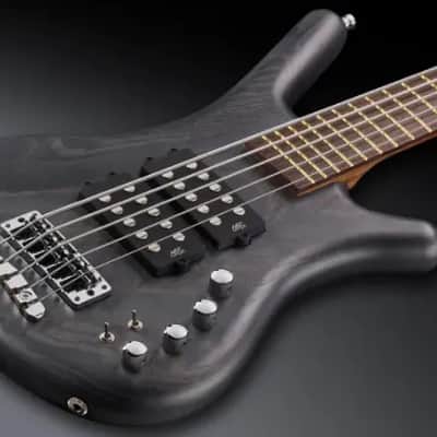 Warwick Pro Series Corvette $$ | 5 String | Nirvana Black Transparent Satin image 1