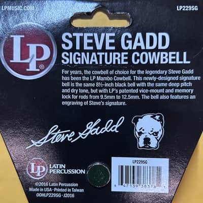 Latin Percussion LP229SG Steve Gadd Signature Mountable Mambo Cowbell 2010s - Black image 3