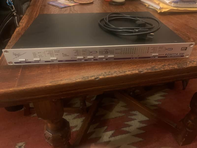 Apogee Rosetta 200 2-Channel A/D D/A Converter w/ X-HD card 2000s - Silver image 1
