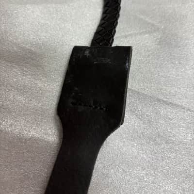 LM Flat Wound BLACK Braided Mandolin STRAP MDB-BK - LEATHER Ends - FIRE SALE image 8
