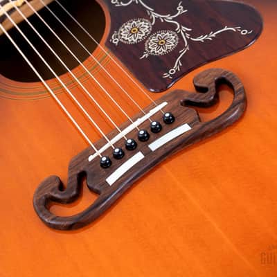 1992 Orville by Gibson J-200 Jumbo Acoustic Electric Guitar Sunburst w/ Case image 9