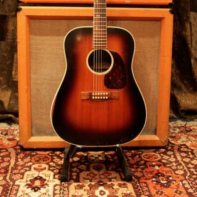 Vintage 1967 Levin (Martin) LN26 Goliath Made in Sweden Sunburst Acoustic Guitar image 2