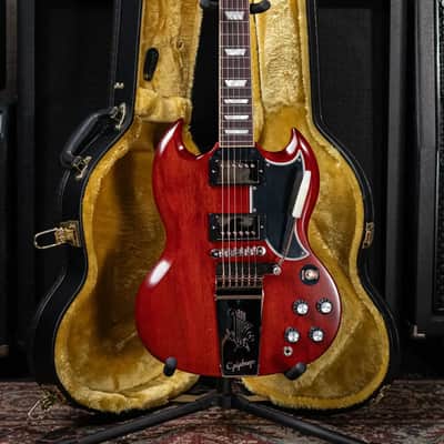 Epiphone 1964 SG Standard with Maestro Vibrola Reissue Electric Guitar - Cherry Red with Hardshell Case image 13
