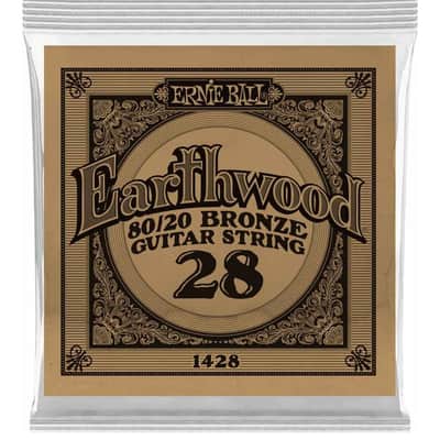 Ernie Ball P01428 .028 Earthwood 80/20 Bronze Acoustic Guitar String