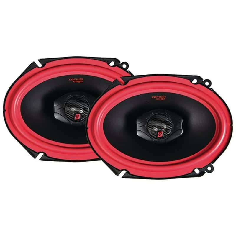 Cerwin Vega V468 Vega Series 6×8″ 75W RMS (400W Peak Power Handling) 2-way Coaxial Speaker Set image 1