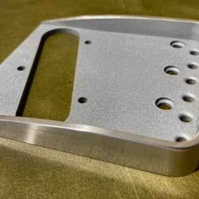 Van Dyke-Harms LEFT HAND Telecaster Hybrid Bridge-Stainless Steel, Toploader, String Through 2023 - Stainless Steel image 2