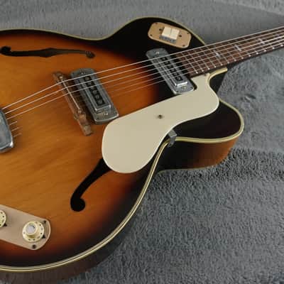 Teisco EP-14 1960s - Brown Burst Hollow Body Electric | Reverb