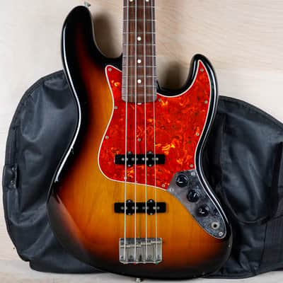 Fender JB-62 Jazz Bass '62 Reissue MIJ 1993 Sunburst Fujigen Japan w/ Bag image 1