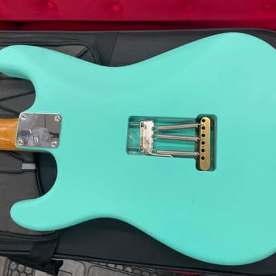 USA Custom Guitar Parts Caster S-Style Satin Sea Foam Green W/Case image 5