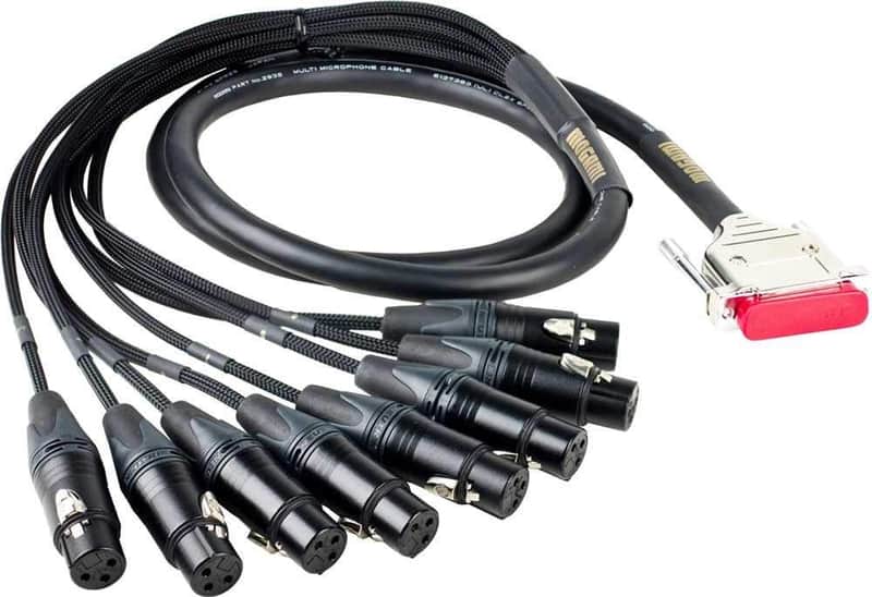 Mogami 3' Gold 8-Channel DB-25 to XLR Female Analog Snake Cable image 1