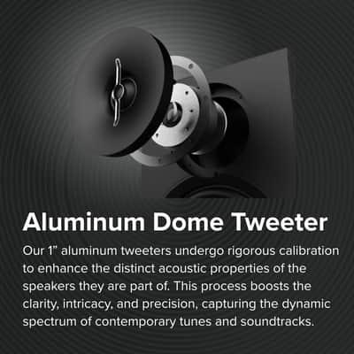 ELAC Debut 3.0 DB63-WN Bookshelf Speakers, Walnut (Pair) - 1” Aluminum Dome Tweeter & 6.5” Aramid Fiber Woofer - 2-Way Bass Reflex - 42Hz to 38KHz Response image 3