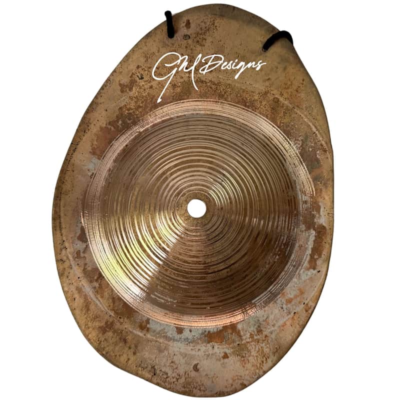 GM Designs Hanging/Mountable Irregular Cymbal w/ 6" Bell - Unique Resonant Voices! image 1