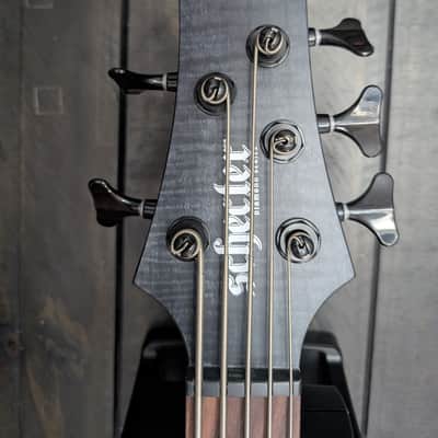 Schecter Charles Berthoud CB-5 Signature - See-Thru Black Satin - 5-String - EMG Active - Excellent image 5