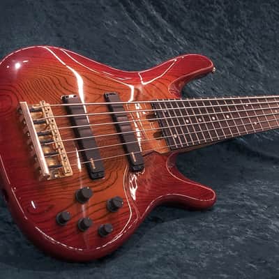 Yamaha TRB-6 6-strings Bass Cherry Burst image 2