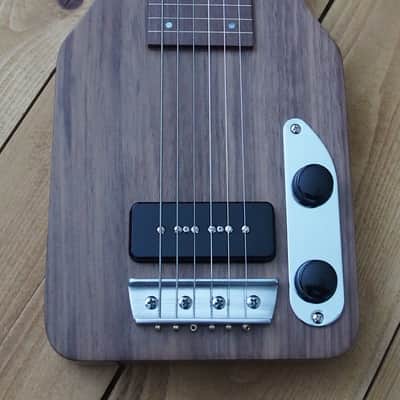 Woodsville Chicago 51 Lap Steel - Walnut, with Padded Gig Bag image 4