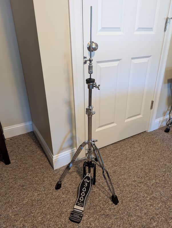DW DWCP3500A 3000 Series Double-Braced 3 Leg Hi-Hat Stand 2010s - Chrome image 1