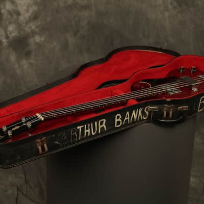 1965 Gibson EB-0 Bass Cherry wide nut width image 22