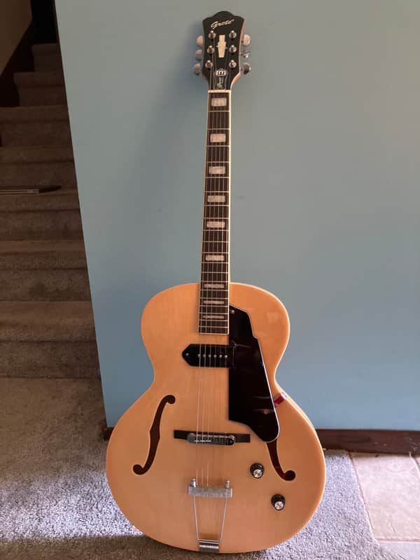 Grote Natural Hollow Body Jazz Electric Guitar Grwb-ztna late 2012 - Natural image 1
