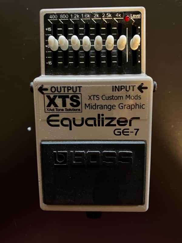 Boss GE-7 Graphic Equalizer XTS  Midrange Mod Xact Tone Solutions Modded EQ