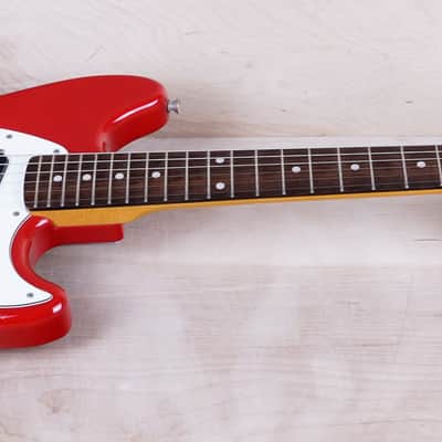 Fender MG-69 Mustang Reissue MIJ 2010 Red Matching Headstock Japan w/ Bag image 2