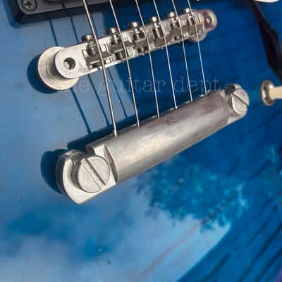 ♚Vintage♚RARE♚2002 Gibson ES-335 Dot Figured♚ BEALE STREET BLUE ♚AAA TIGER FLAME♚8.5LBS image 9