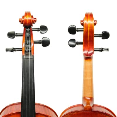 Handmade 1/2 Violin Outfit–One Piece Back,European Tonewood,Rich Tone,Case&Bow image 4