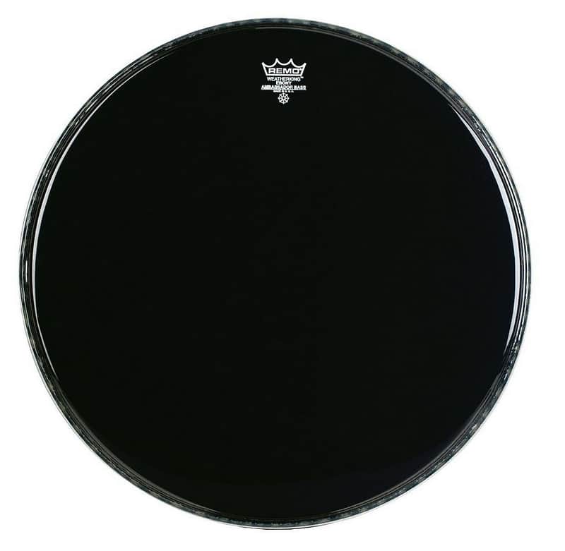 Remo 20" Ebony Ambassador Bass image 1