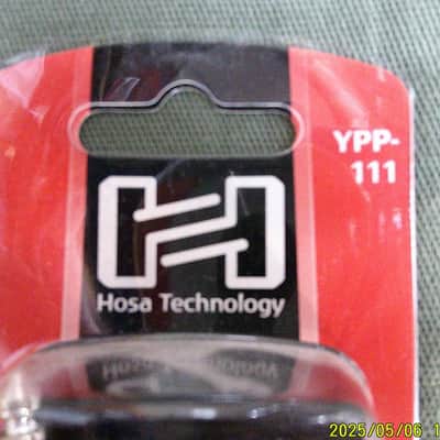 Hosa YPP111 YPP-111 1/4" TS to Dual 1/4" TS Female - 6" 2010s - Standard image 3