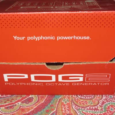 very lightly handled Electro-Harmonix EMPTY CARDBOARD BOX and original Owner's Manual + Warranty / Registration paperwork ONLY for POG2 Polyphonic Octave Generator (NO pedal / NO adapter) 2014 (can be home for different year POG2 pedal) image 11