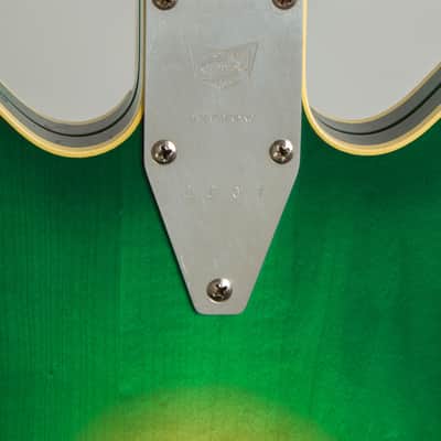 Micro-Frets  Spacetone Semi-Hollow Body Electric Guitar (1970), ser. #2207, original black tolex hard shell case. image 14