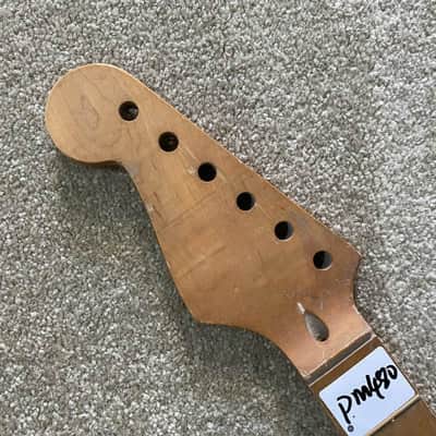 Maple Wood Lefty Guitar Strat Style Neck, 22 Frets Fingerboard image 3