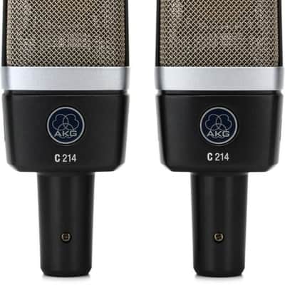 AKG C214 Large-diaphragm Condenser Microphone - Matched Stereo Pair image 2