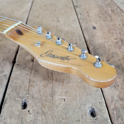 Danocaster Single Cut V Neck 2013 - White Blonde image 7