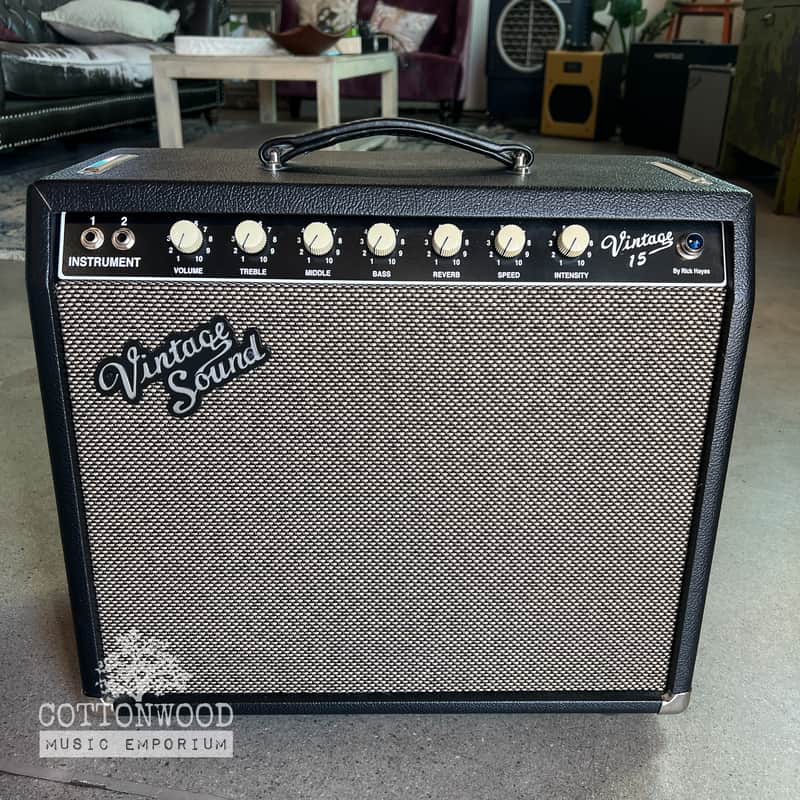 Vintage Sound Amps Vintage 15 1x12 Combo - Black/Silver with NOS Tubes & Premium Upgrades image 1