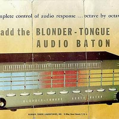 Tube EQ Blonder-Tongue Audio Baton from 1959 image 1