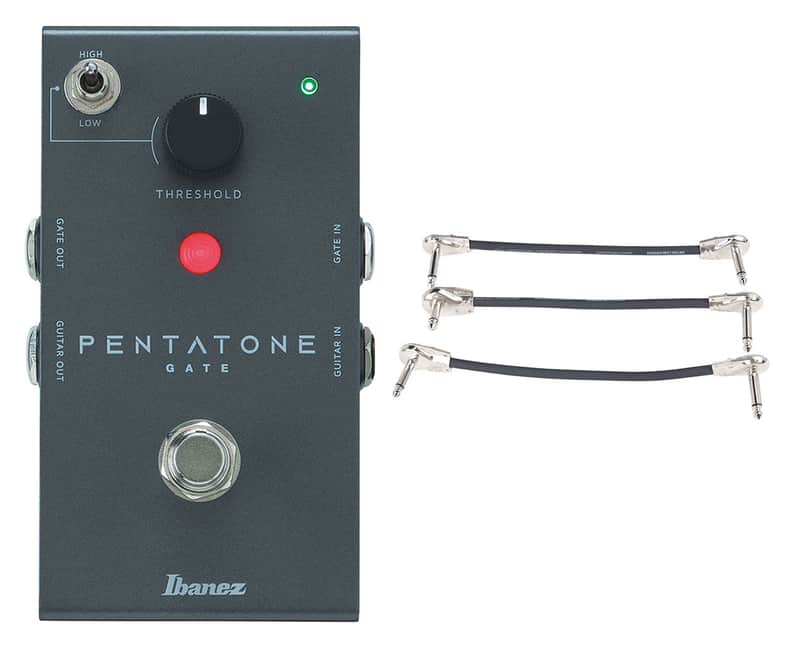 Ibanez Pentatone Gate Noise Gate Pedal + Gator Patch Cable 3 Pack image 1