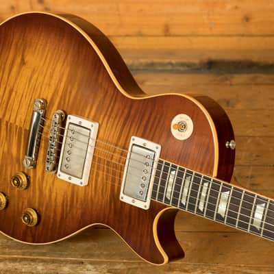 Gibson Custom 1959 Les Paul Standard Torrefied AAA Top | Ice Tea - VOS image 5