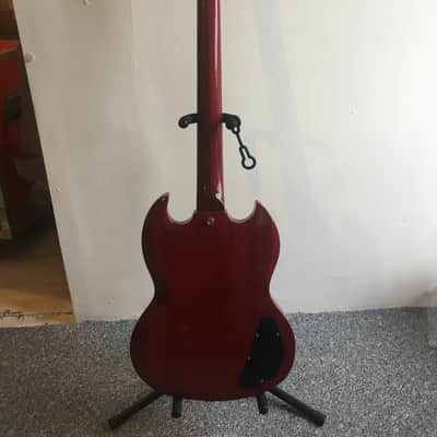 Burny Super Grade SG Cherry Left Handed | Reverb