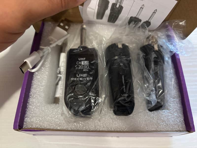 K-006 UHF Wireless TX/RX Set - Black (2) Transmitters, (1) Receiver BRAND NEW! image 1