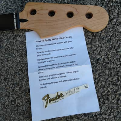 Fender Neck- Fretless Ebonol Fingerboard – 4 String image 2