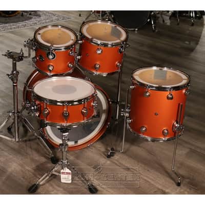 DW Performance 5pc Drum Set 20/10/12/14/14 Hard Satin American Rust image 2