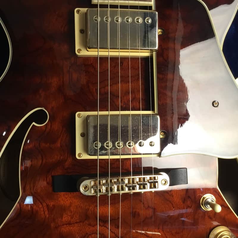 Ibanez Exceptional Ibanez Artcore AG95 DBS 12 01 Abalone Quilted
