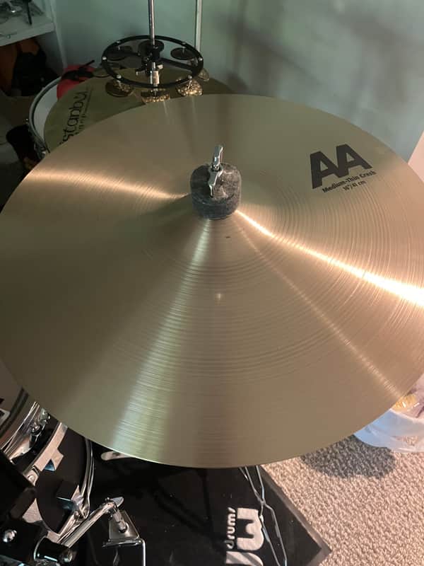 Sabian 16" AA Medium Thin Crash Cymbal 2019 - Present - Natural image 1